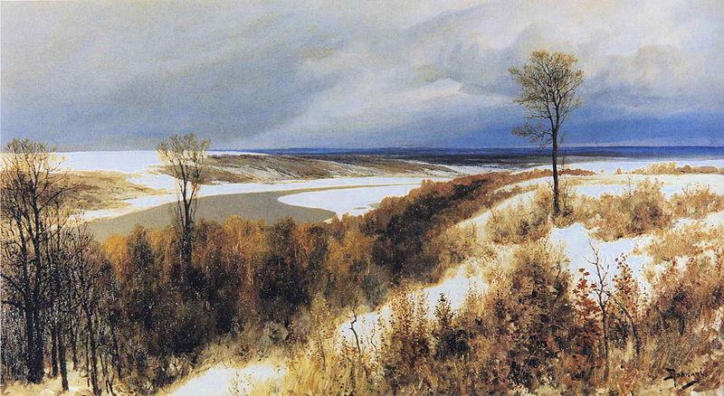 Polenov, Vasily Early Snow China oil painting art